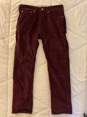Levi dark purple corduroy pants